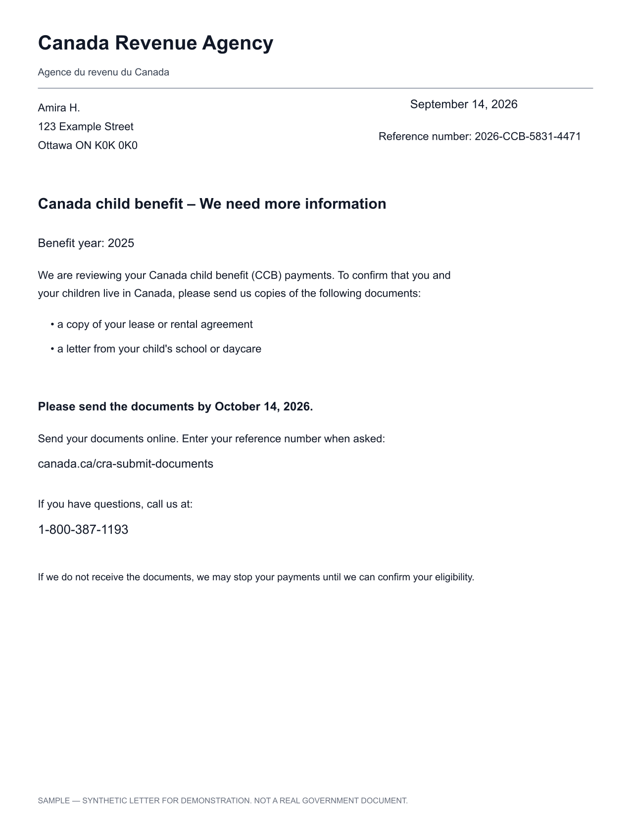 Your uploaded letter